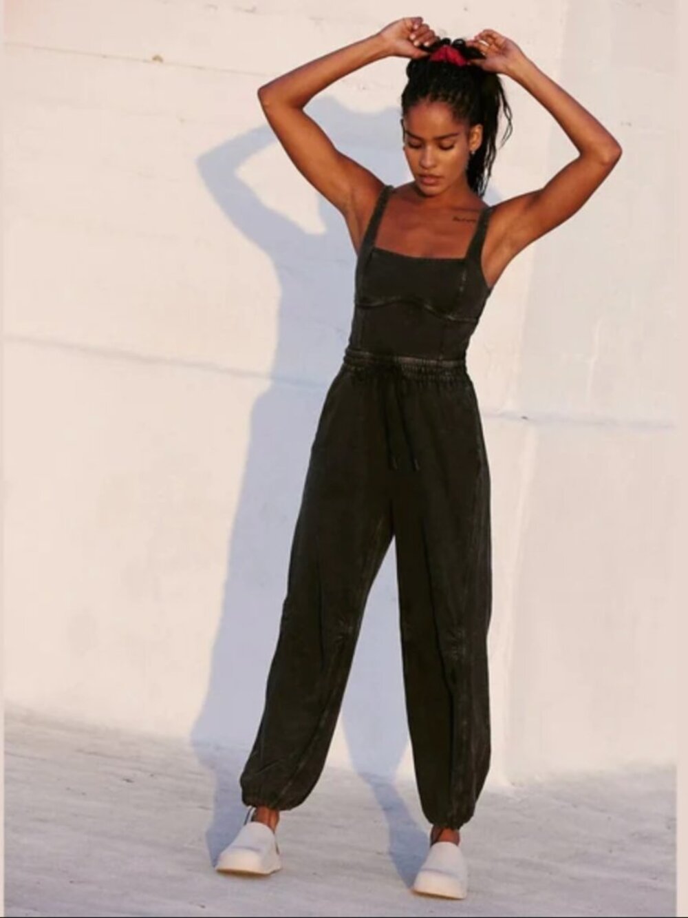 FP Movement by Free People Women Charcoal Inbound Onesie Size XS or S NWOT